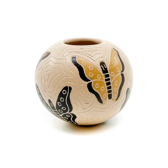 Seed Pot with Butterflies