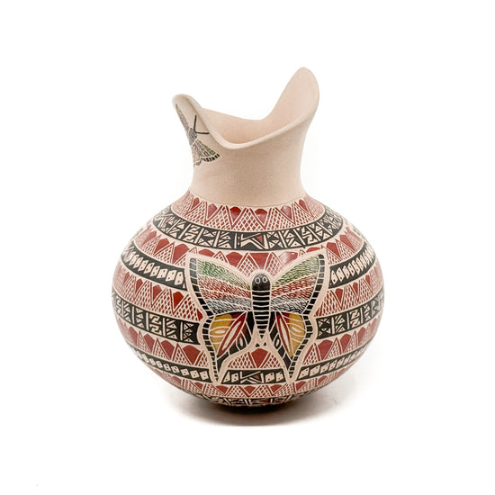 Polychrome Vase with Butterflies