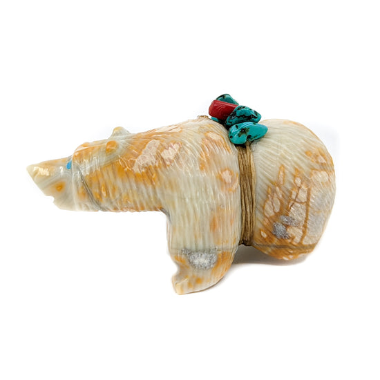 Textured Marble Bear by Farlan and Paulette Quam