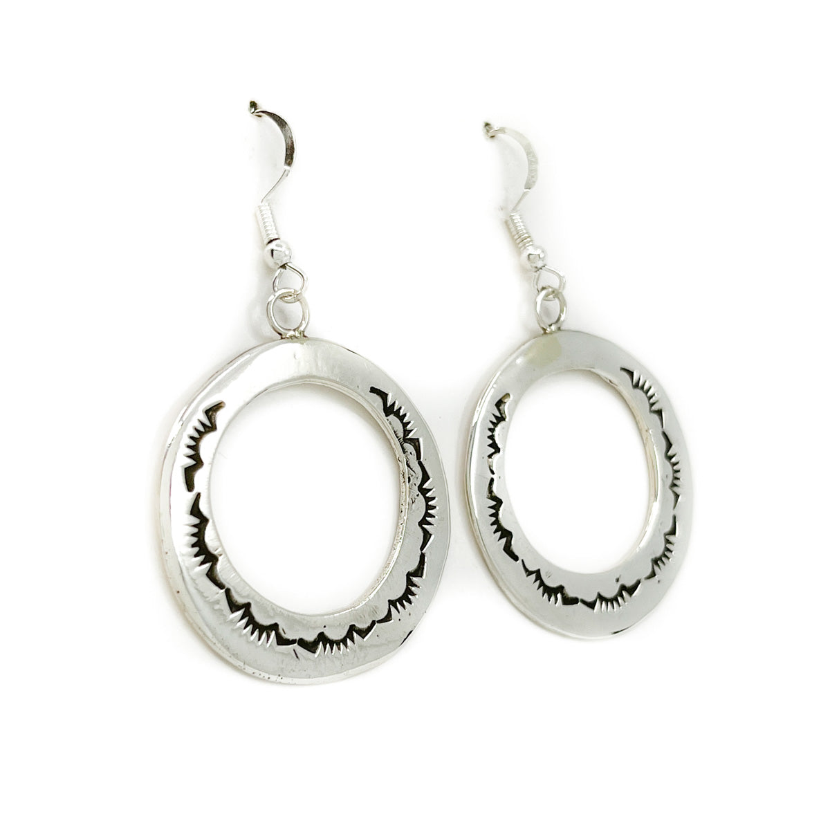 Round Dangle Earrings - Diné