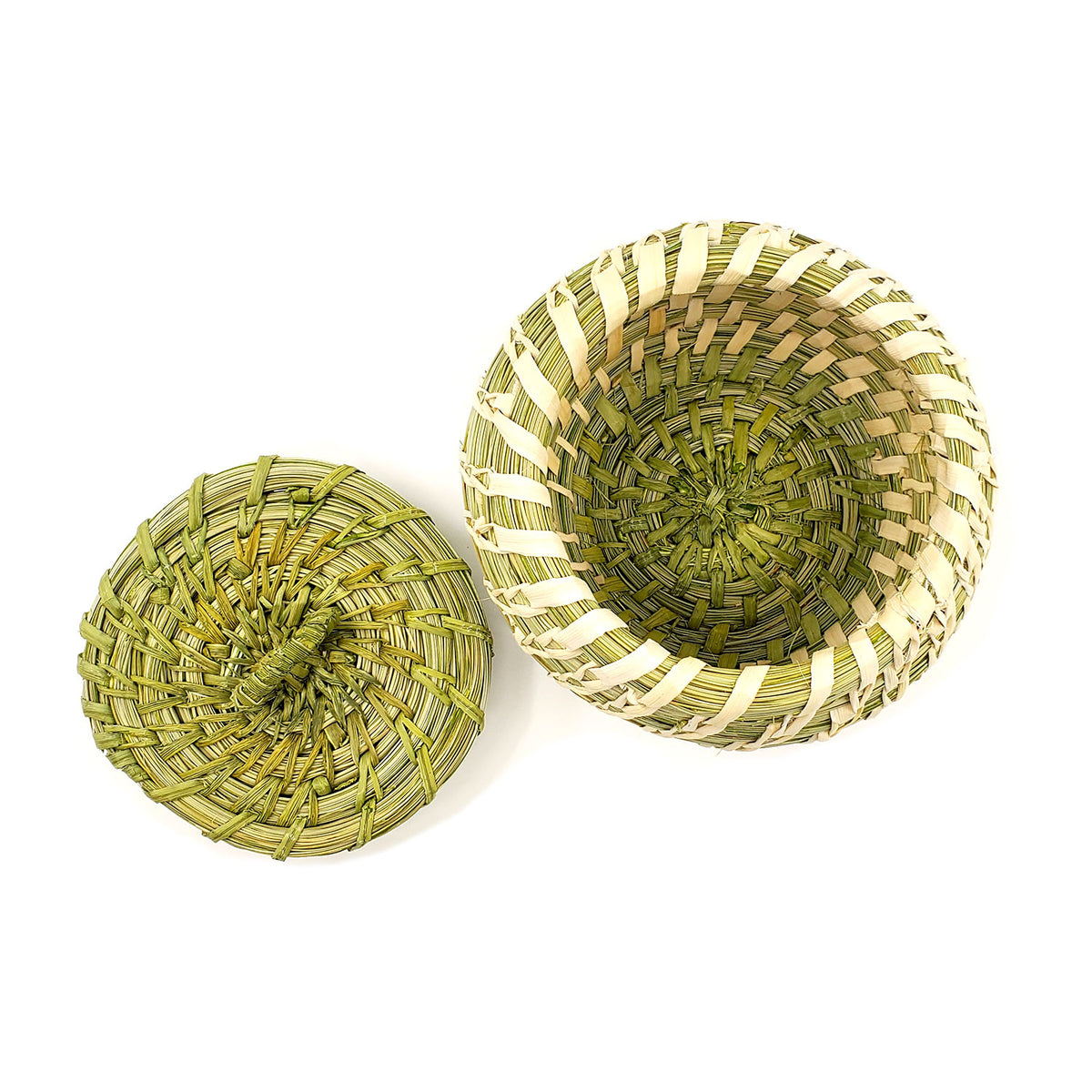 Small Round Lidded Basket - Tohono O'Odham – Native-Seeds-Search