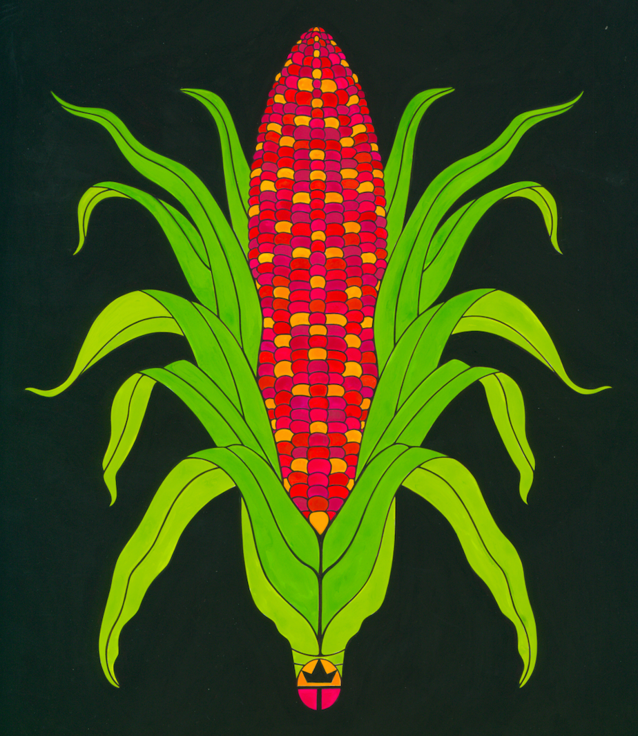 Wil Taylor: "Red Corn"  (Framed Print 11"x14")