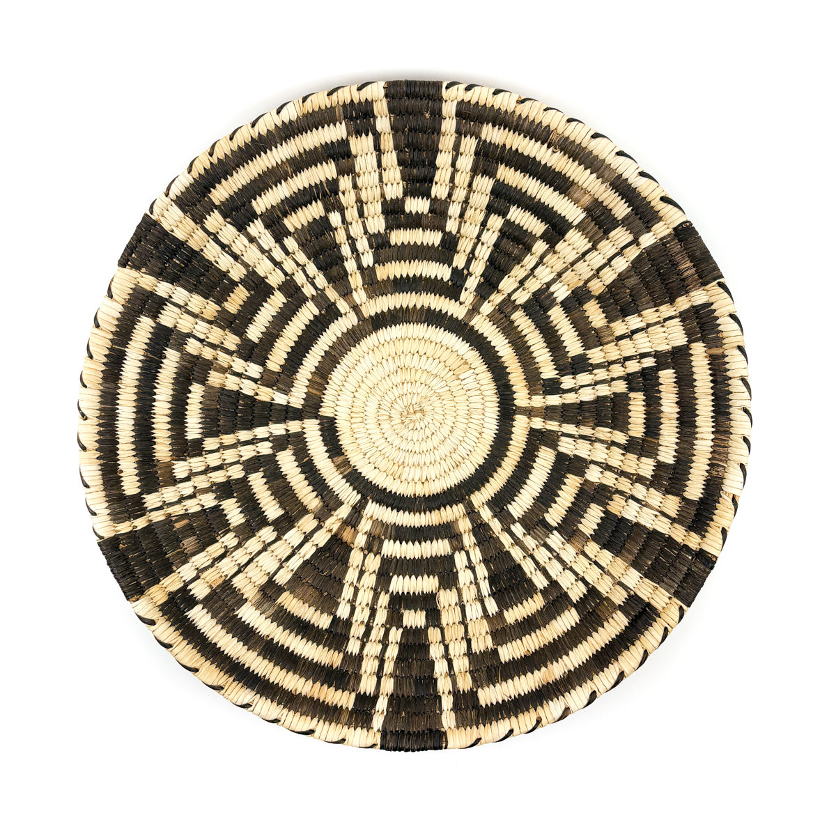 Large 6 Petal Squash Blossom Basket by Renowned Weaver Julia Lewis