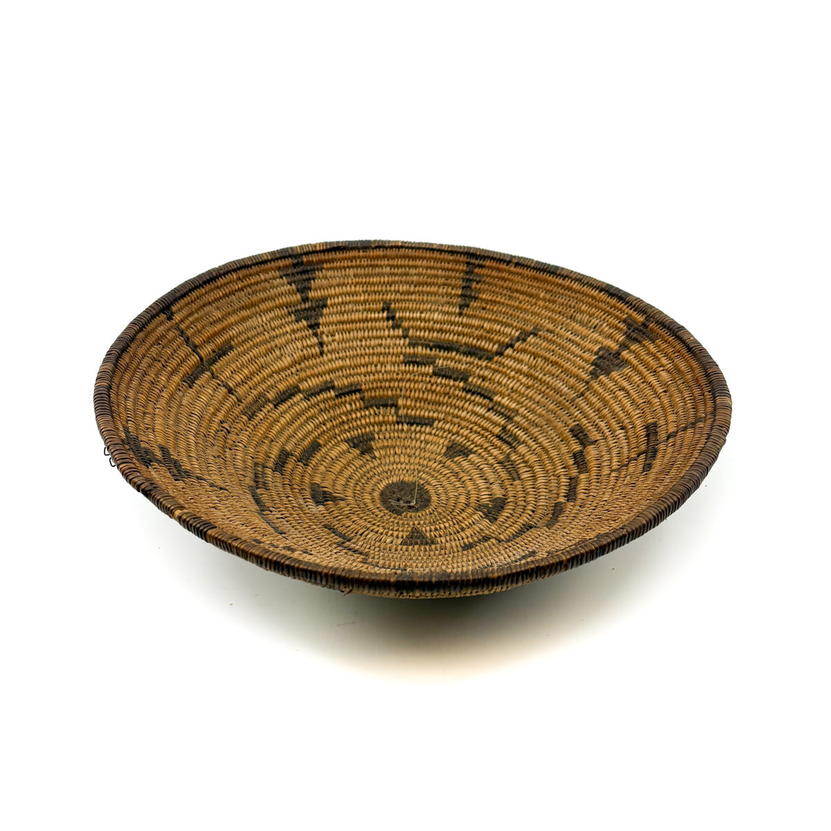 Vintage Yavapai Basket with Lightning, Rain and Other Symbols - Circa 1890