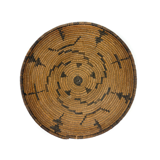 Vintage Yavapai Basket with Lightning, Rain and Other Symbols - Circa 1890