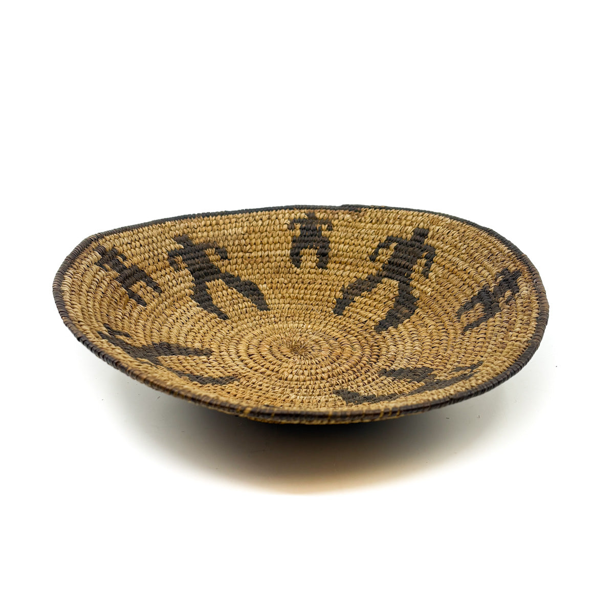 Vintage Tohono O'odham - Unusual Pictorial Basket with Human Figures