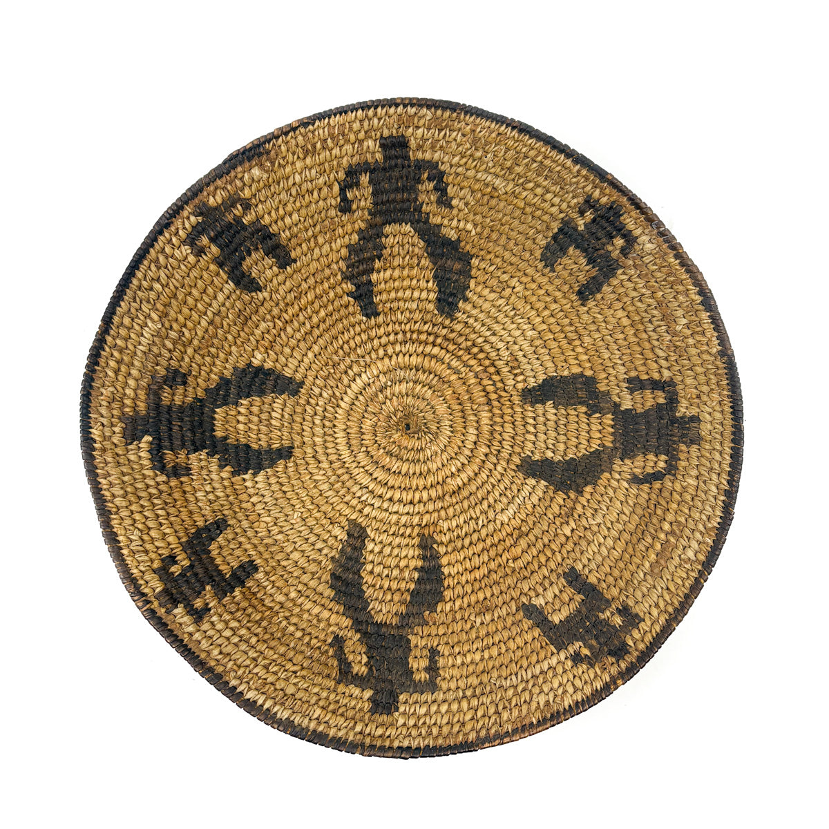 Vintage Tohono O'odham - Unusual Pictorial Basket with Human Figures