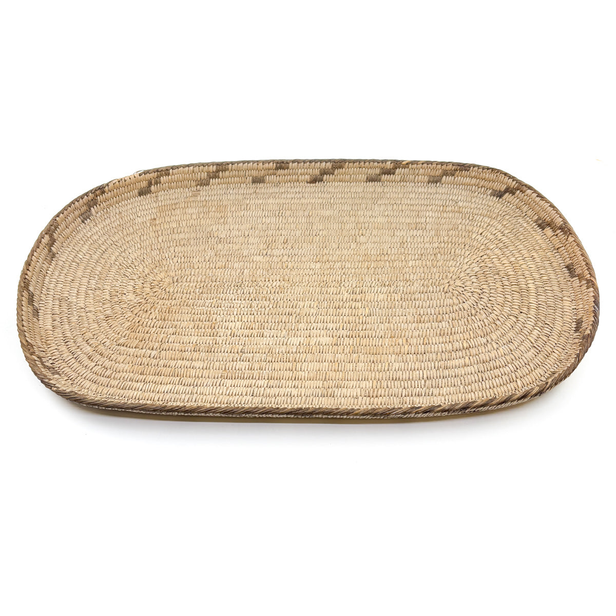 Pima Large Oval Willow Bread Tray - Circa 1930 - Very Special!