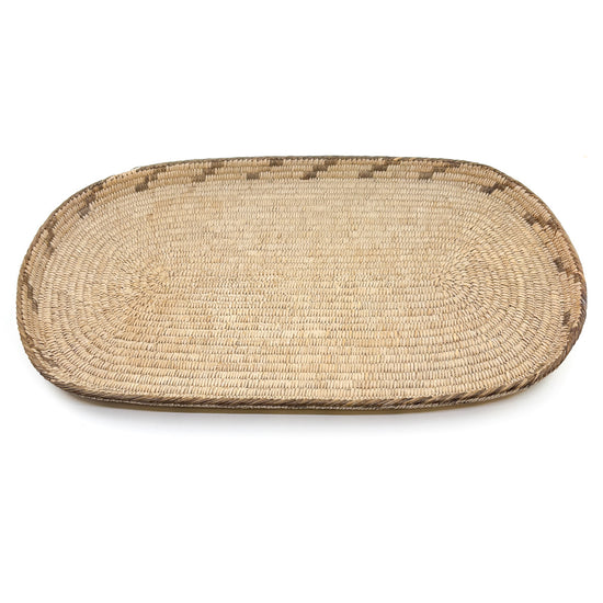 Pima Large Oval Willow Bread Tray - Circa 1930 - Very Special!