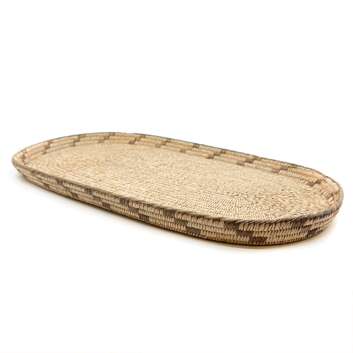 Pima Large Oval Willow Bread Tray - Circa 1930 - Very Special!