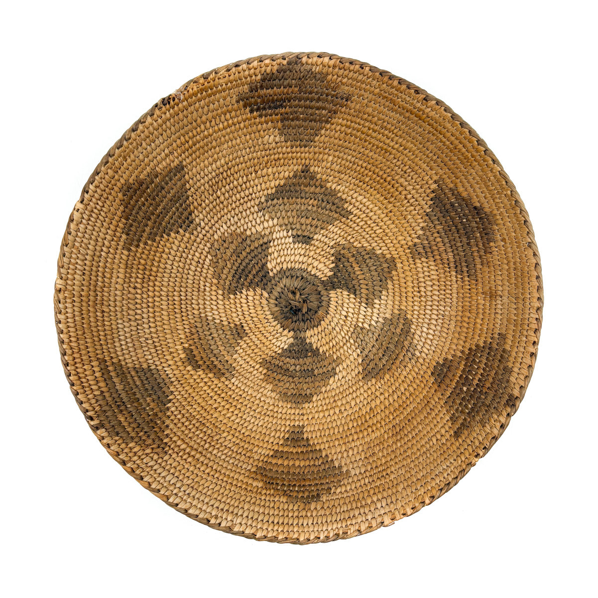 Exquisitely Fine Pima Basket with Diamond Pattern