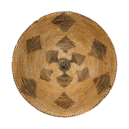 Exquisitely Fine Pima Basket with Diamond Pattern