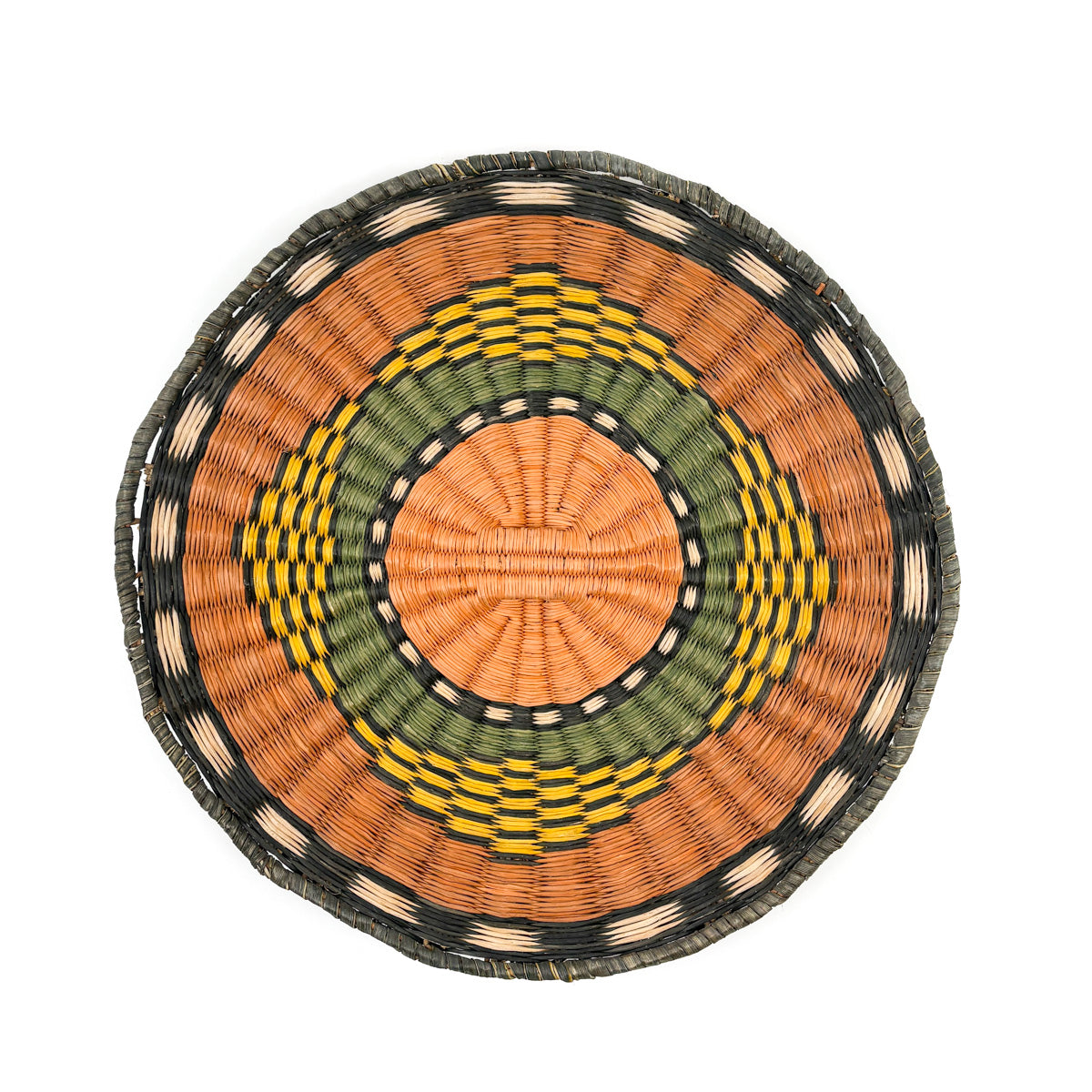Hopi Wicker Plaque - Four Directions Motif