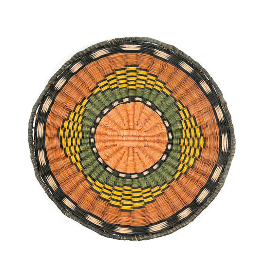 Hopi Wicker Plaque - Four Directions Motif