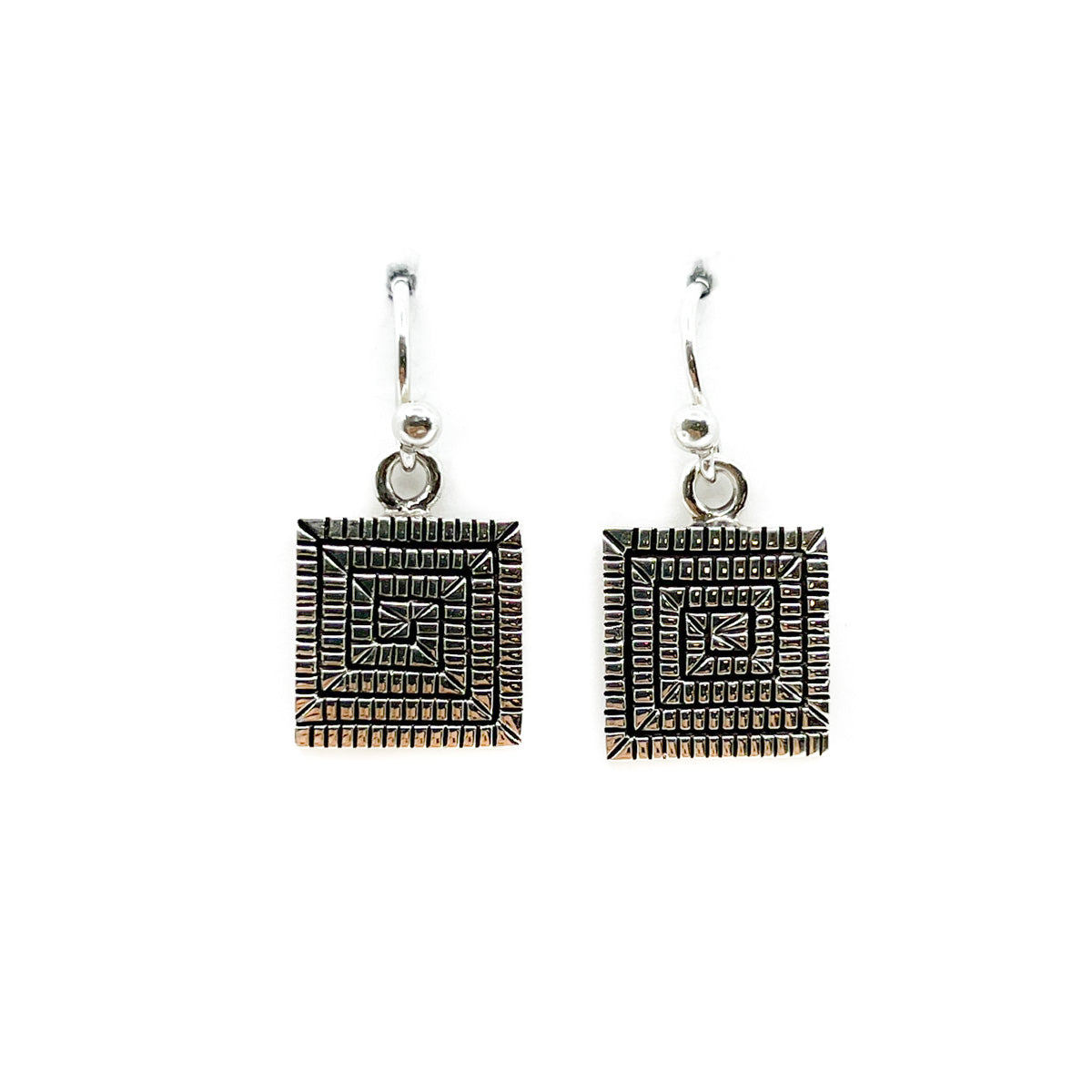 Load image into Gallery viewer, Sterling Silver Dangle Earrings by Elgin Tom
