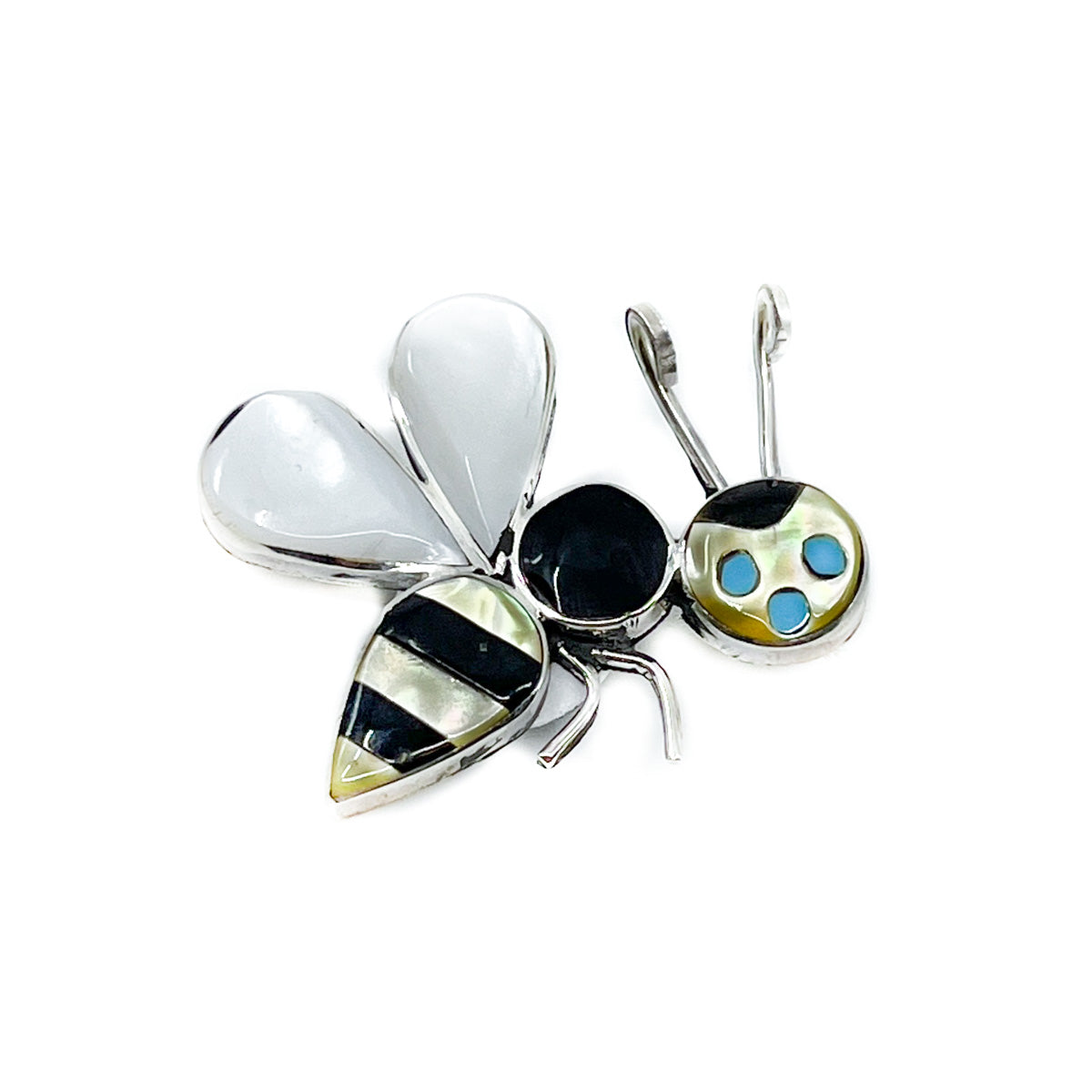 Load image into Gallery viewer, Whimsical Zuni Bee Pin/Pendant
