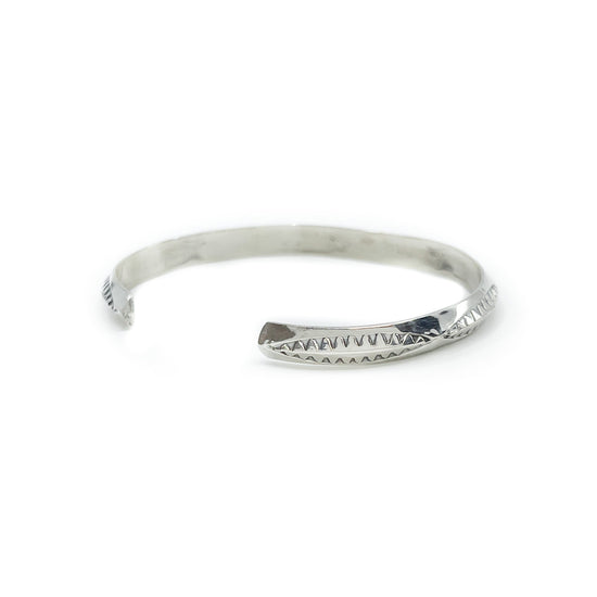 Load image into Gallery viewer, Stamped Beveled Cuff Bracelet

