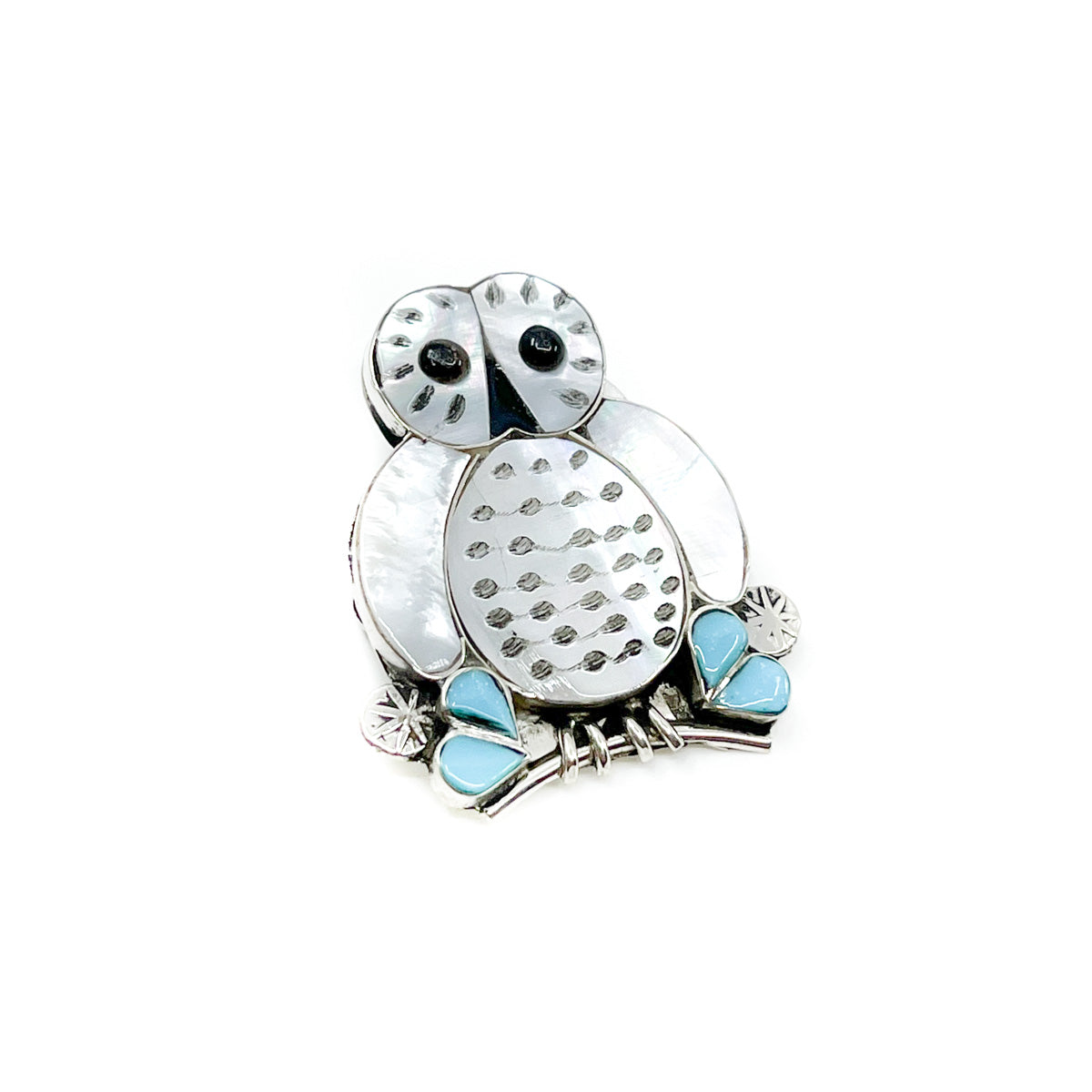 Load image into Gallery viewer, Zuni Owl Pin/Pendant
