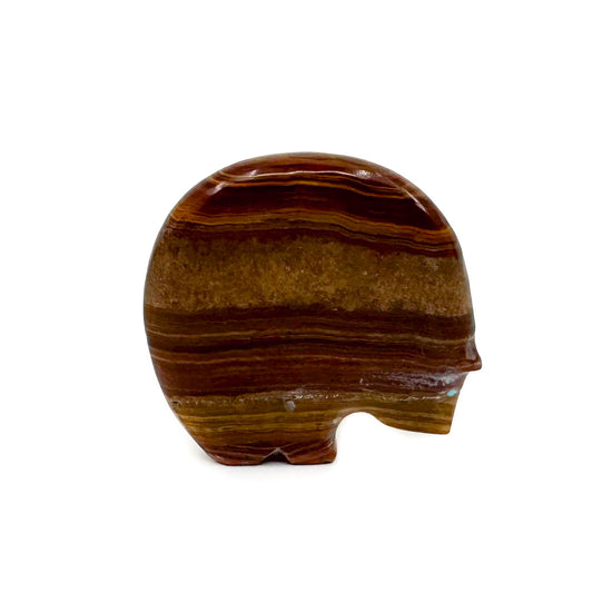 Load image into Gallery viewer, Banded Agate Bear with Heartline by Stuart Quandelacy
