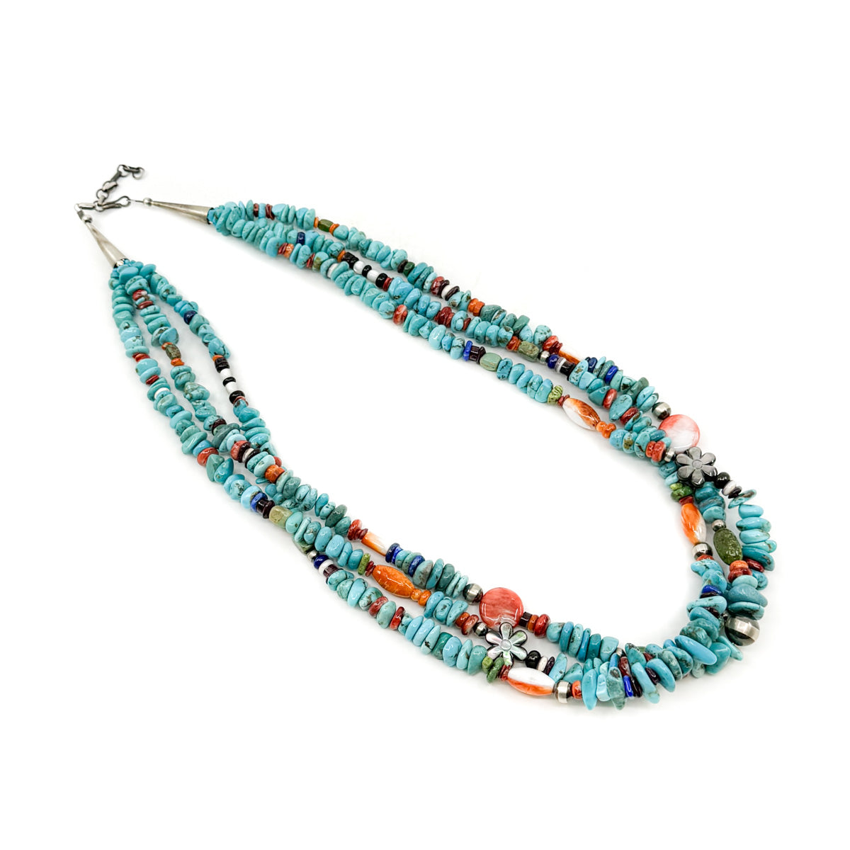 Load image into Gallery viewer, Beautiful Turquoise and Mixed Gemstone Bead Necklace by Daniel Coriz
