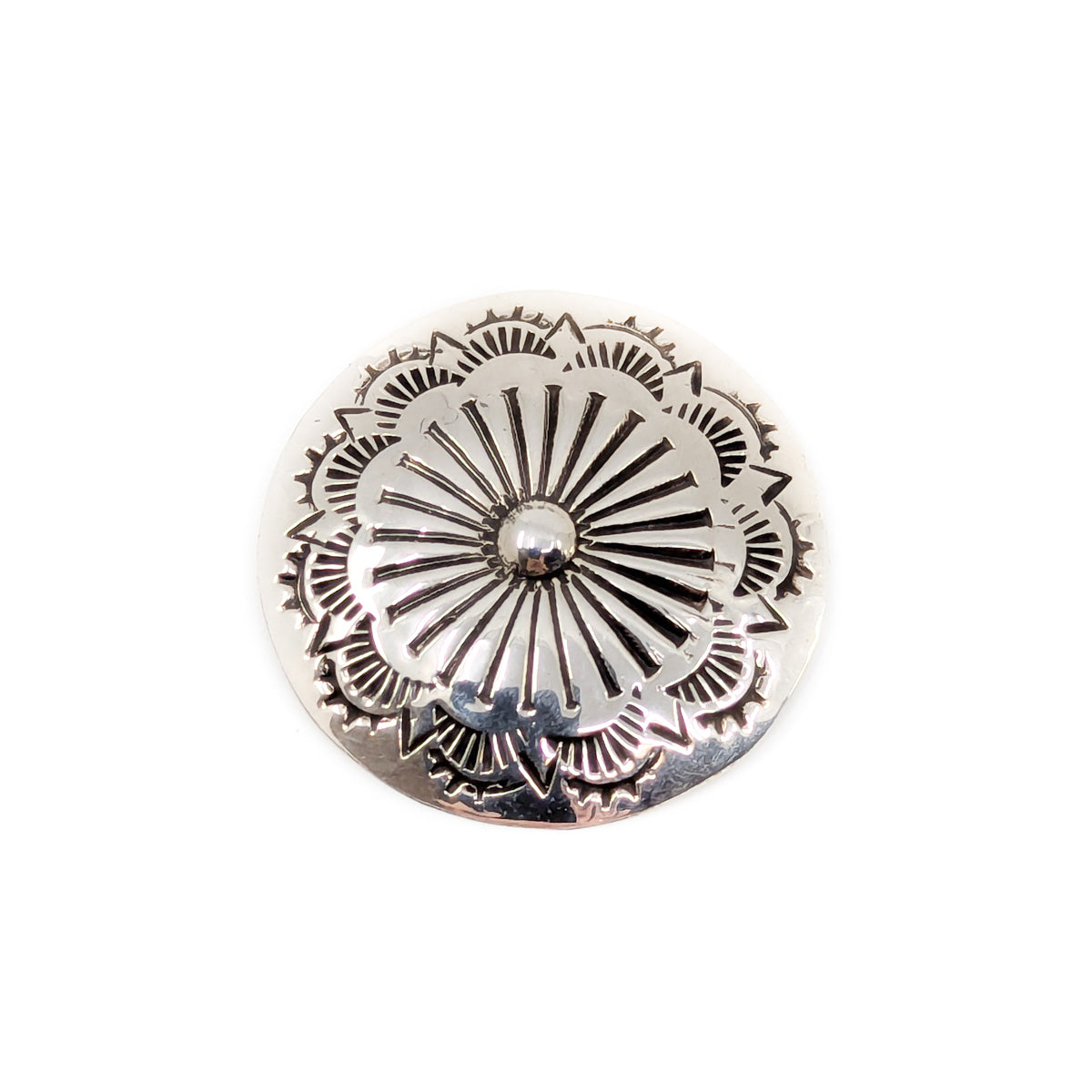 Sterling Silver Concho Brooch