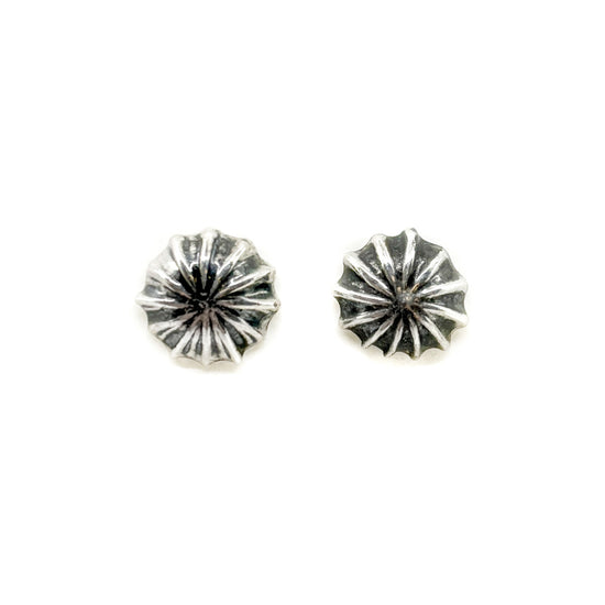 Sterling Silver Button Post Earrings