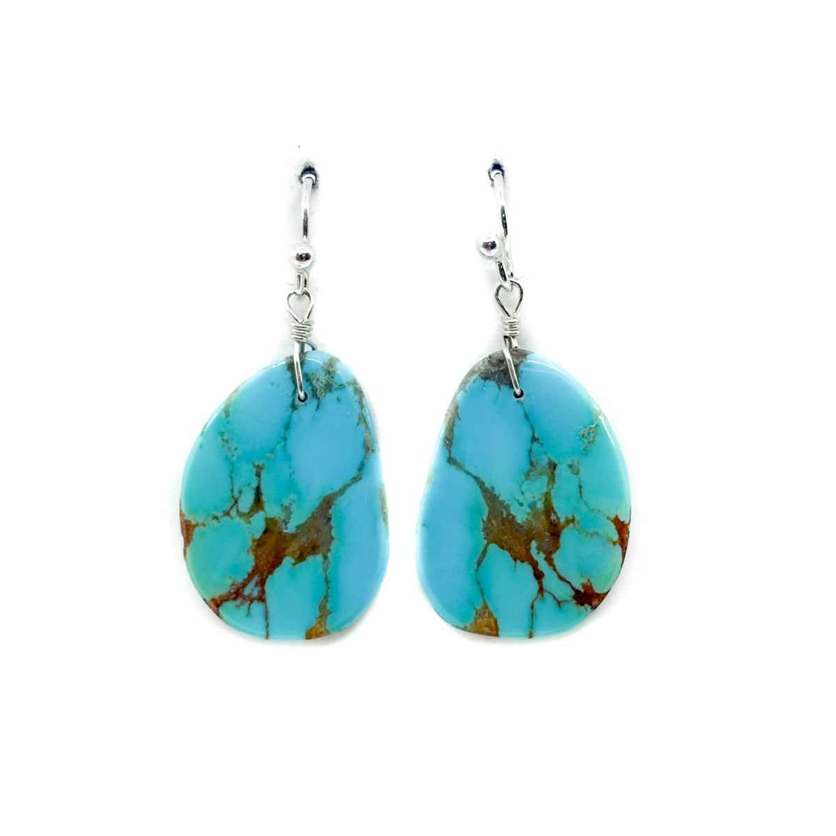 Small Turquoise Slab with Marbled Matrix