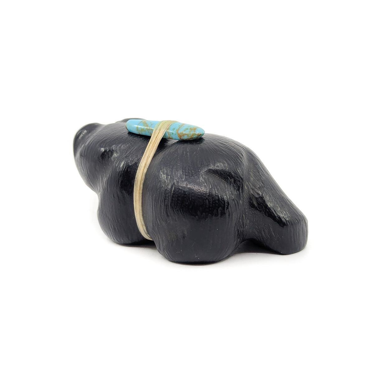Smooth Black "Walking Bear" Carving by Herb Halate