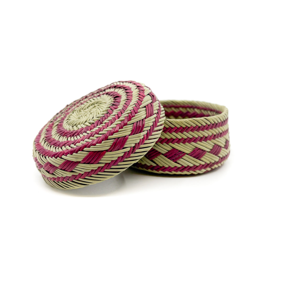 Pine Needle Basket in Rose