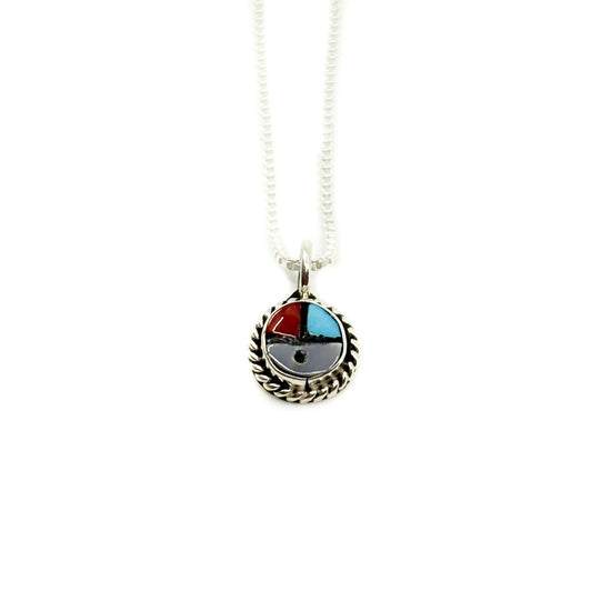 ZUNI族 サンフェイス ネックレス Zuni Sun Face Pendant – Native-Seeds-Search