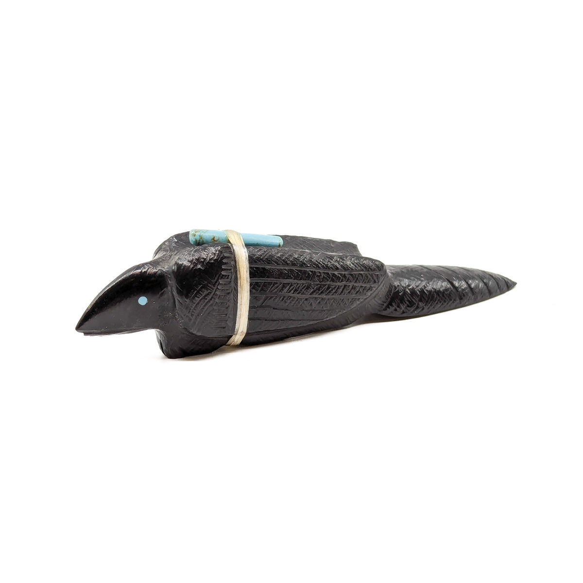 Black Raven Carving by Herb Halaate