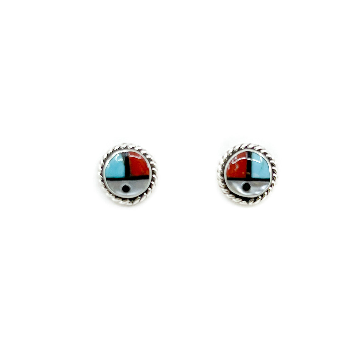 Zuni Sun Face Mini Stud Earring