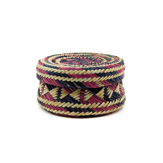 Pine Basket in Rust and Navy