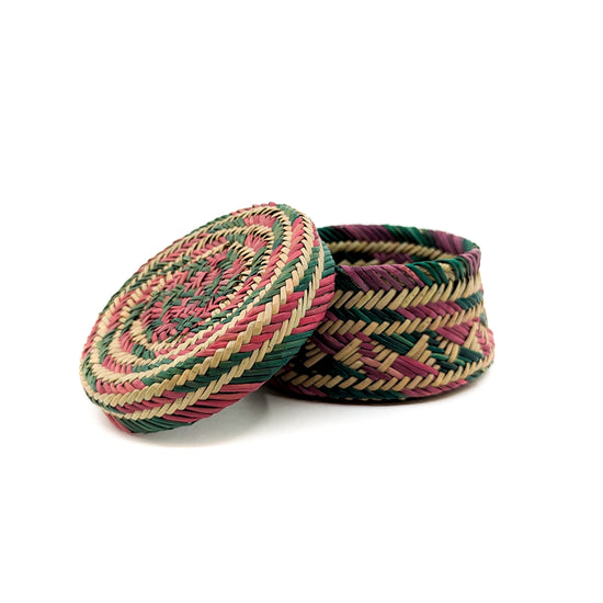 Pine Basket in Red and Green