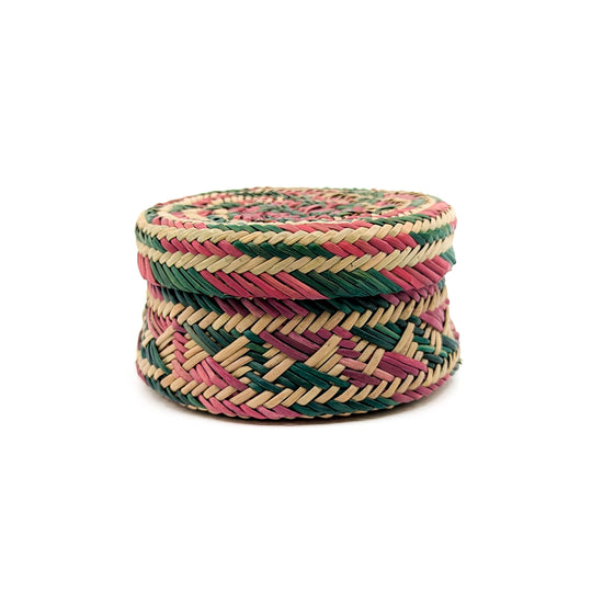 Pine Basket in Red and Green