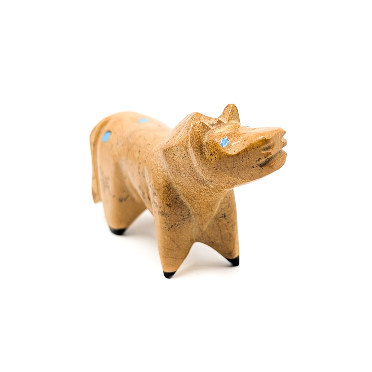 Handsome Travertine Horse by Enrike Leekya