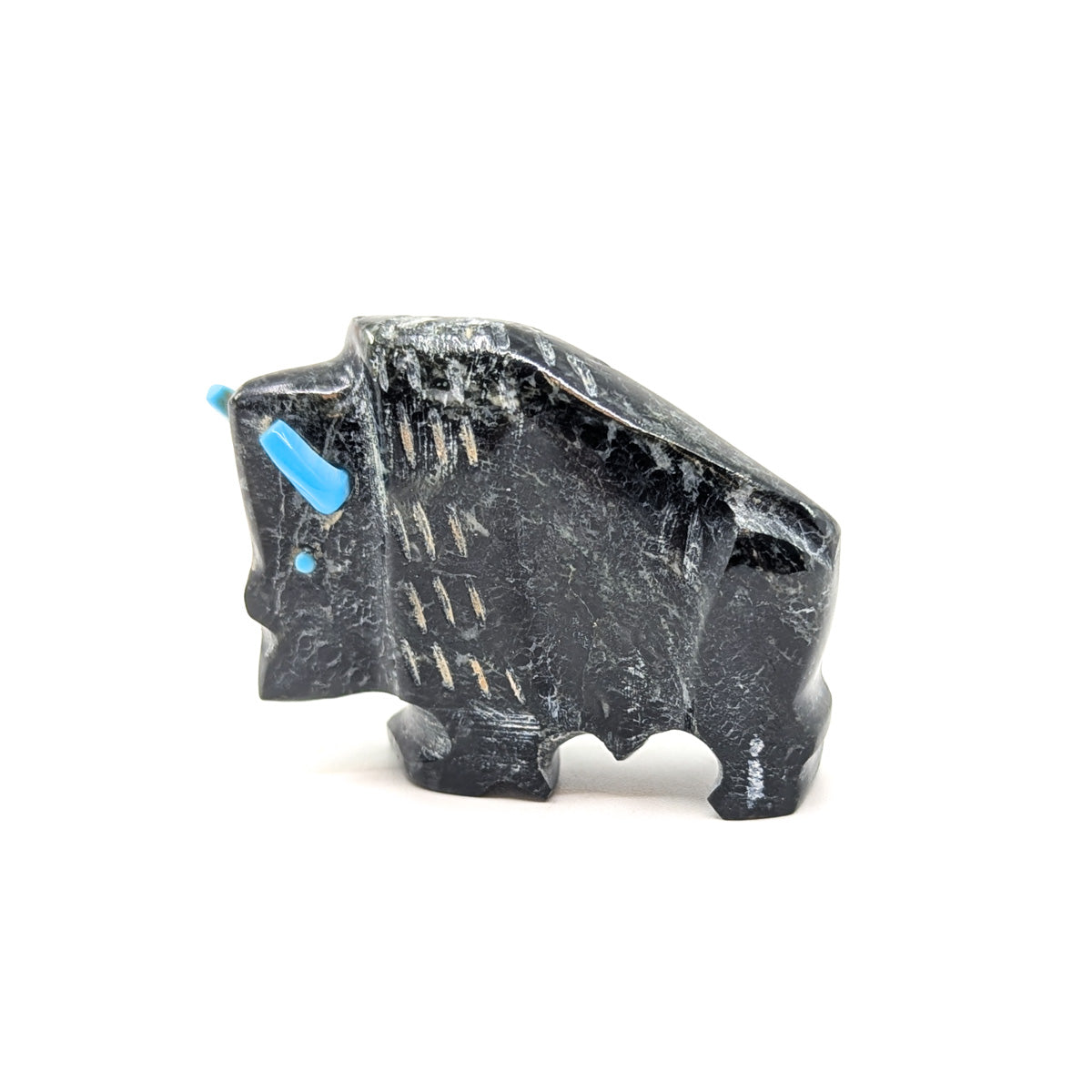 Black Picasso Marble Buffalo