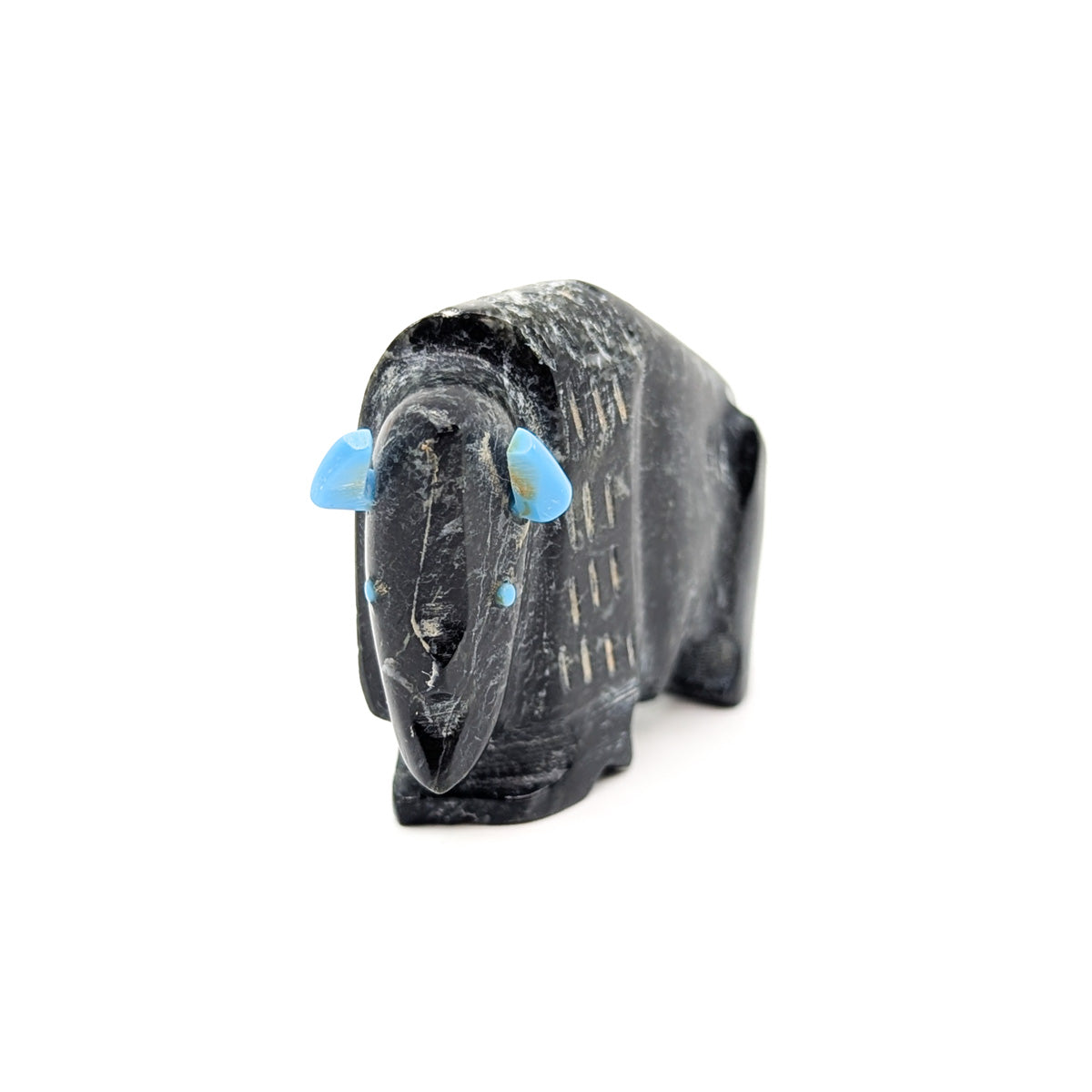 Black Picasso Marble Buffalo