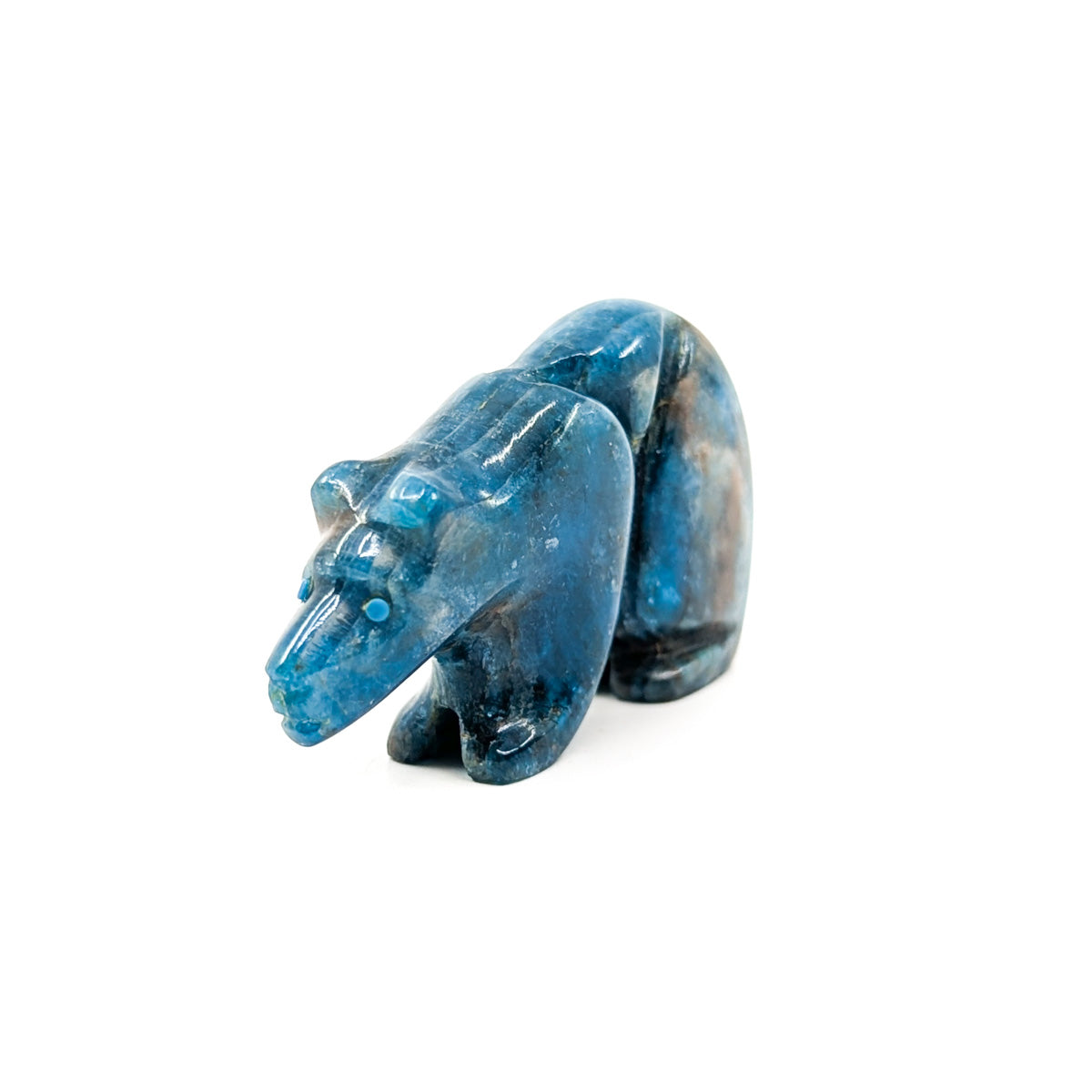Bear Carving from Apatite