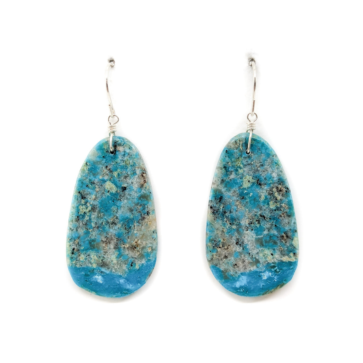 Bright Blue Long Slab with Grey Matrix