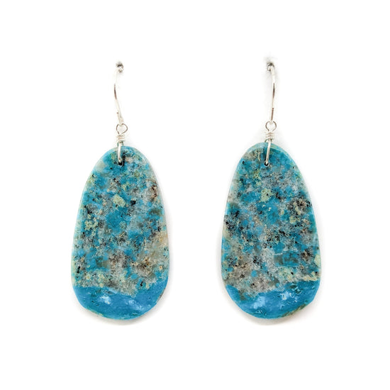 Bright Blue Long Slab with Grey Matrix