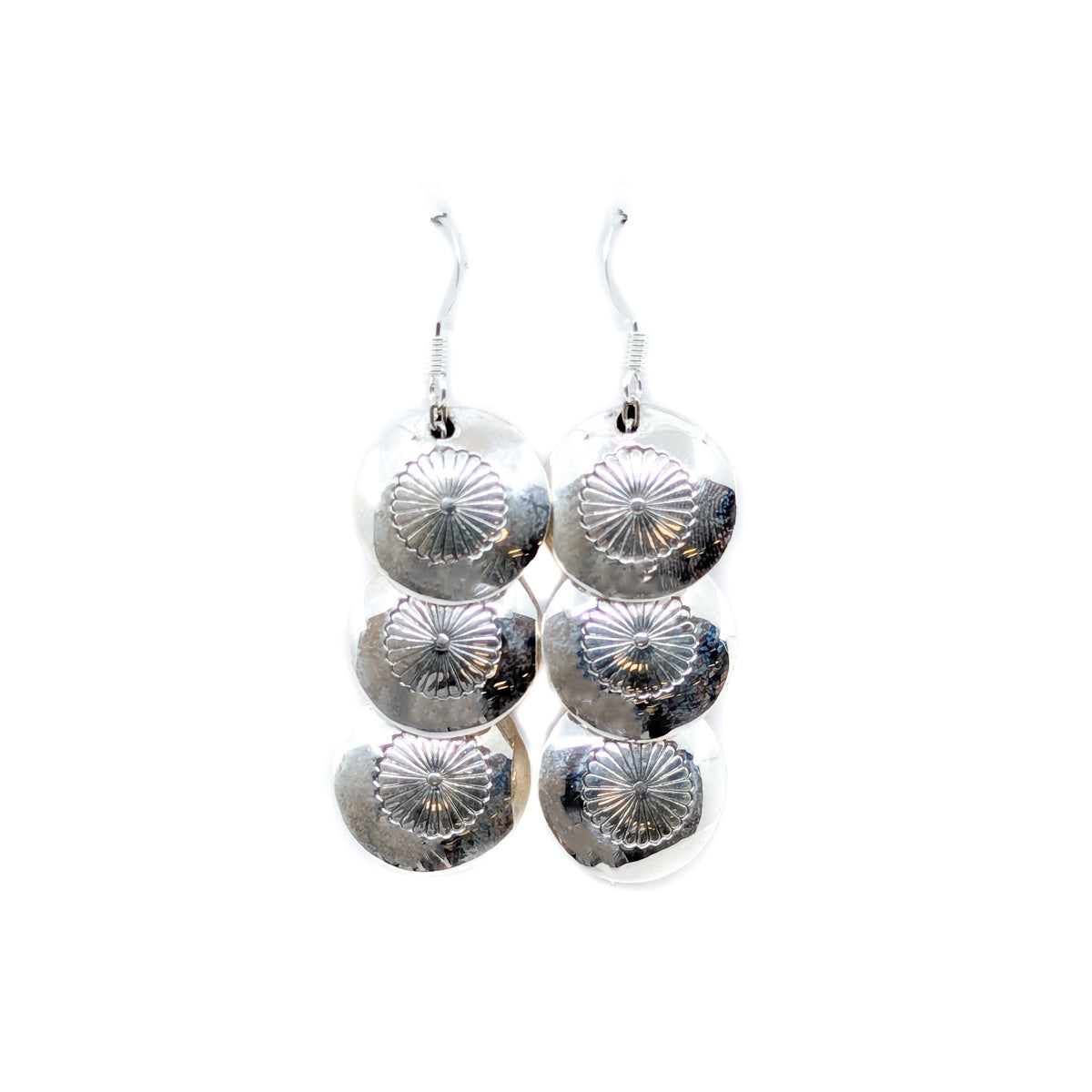 Triple Concho Earrings