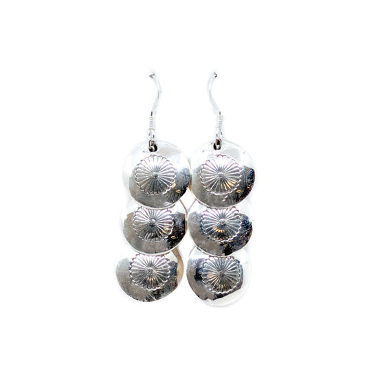 Triple Concho Earrings