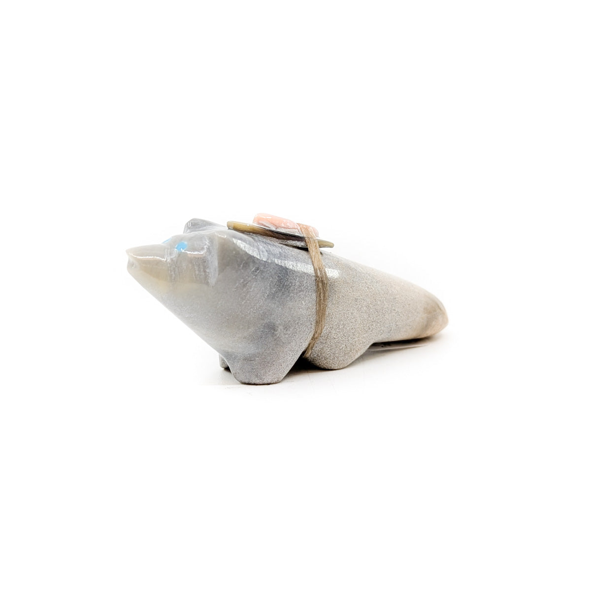 Grey Picasso Marble Badger with Shell Bundle