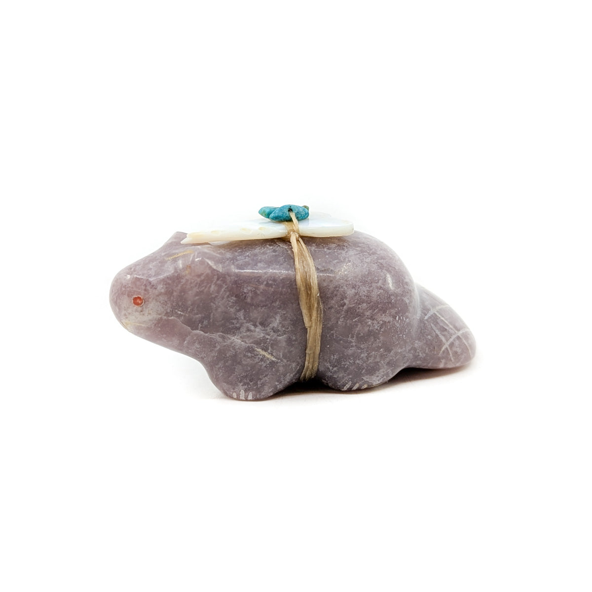 Lepidolite Beaver with Mother-of-Pearl Bundle