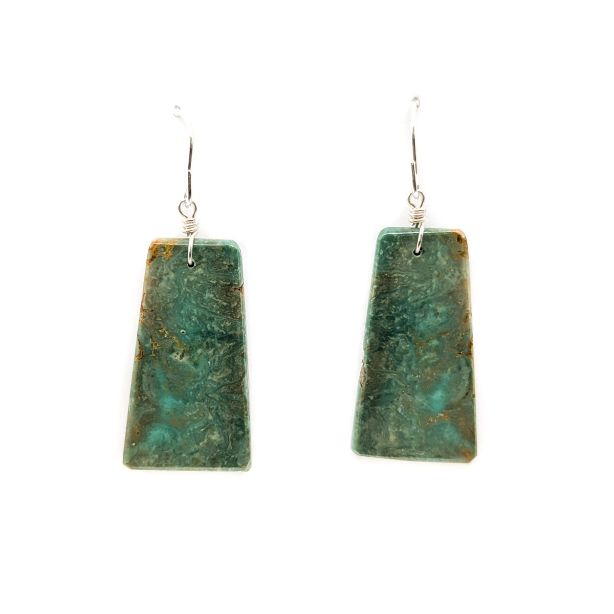 Bell Shaped Deep Green Turquoise Slabs