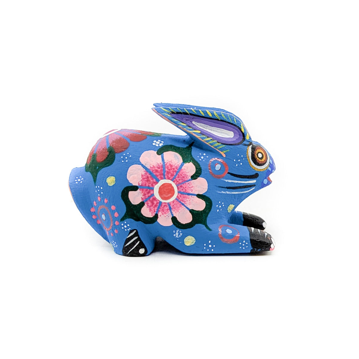 Blue Floral Bunny
