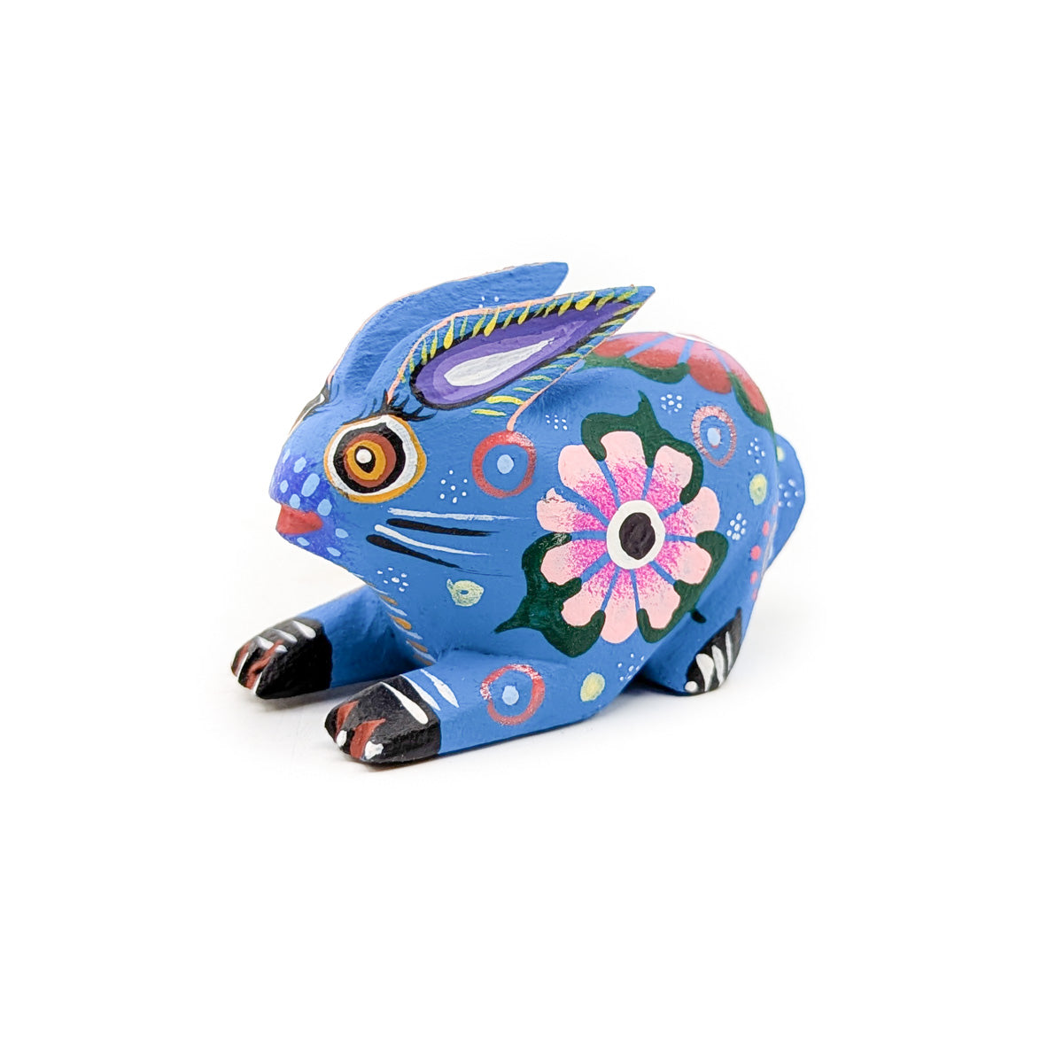 Blue Floral Bunny