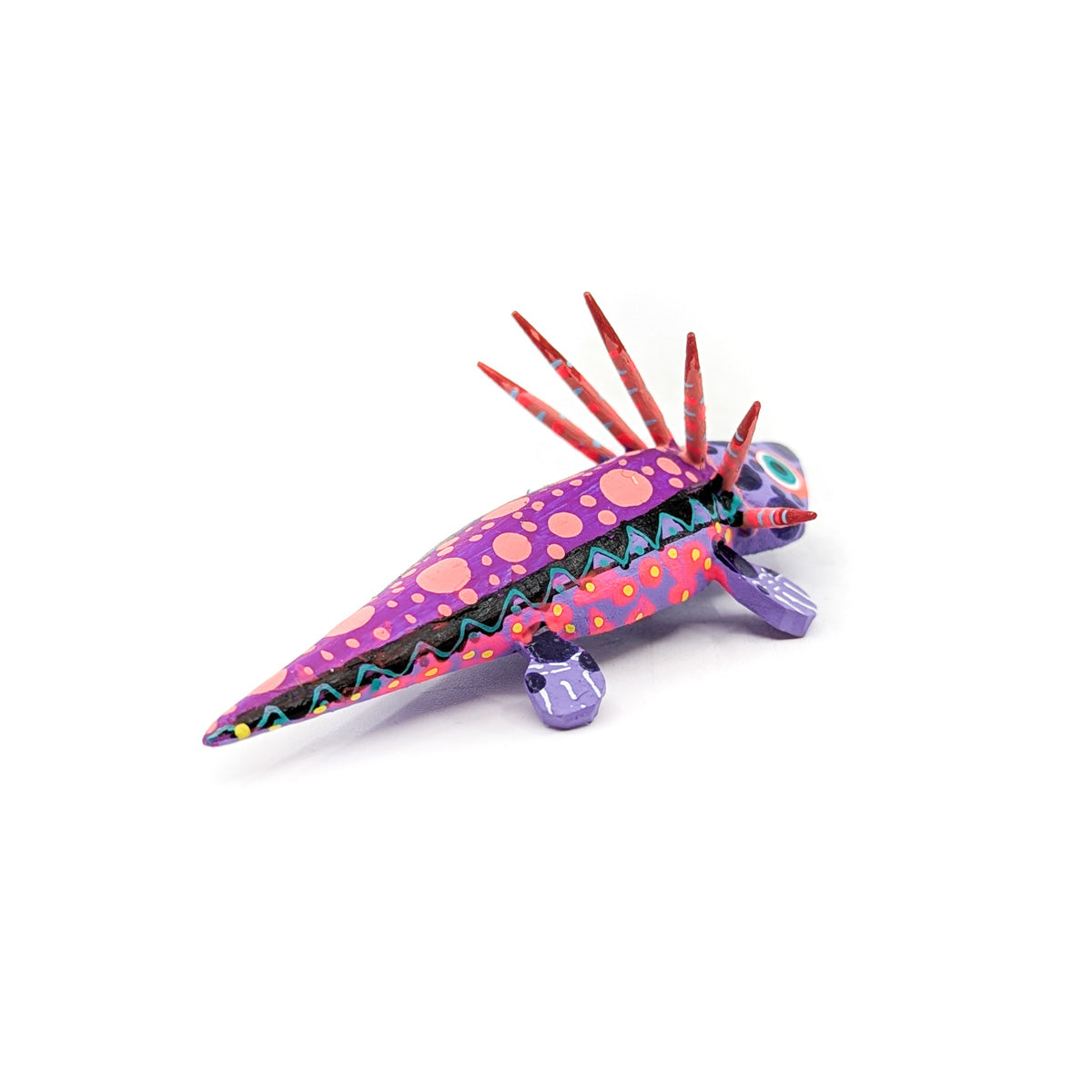 Purple and Pink Spotted Axolotl