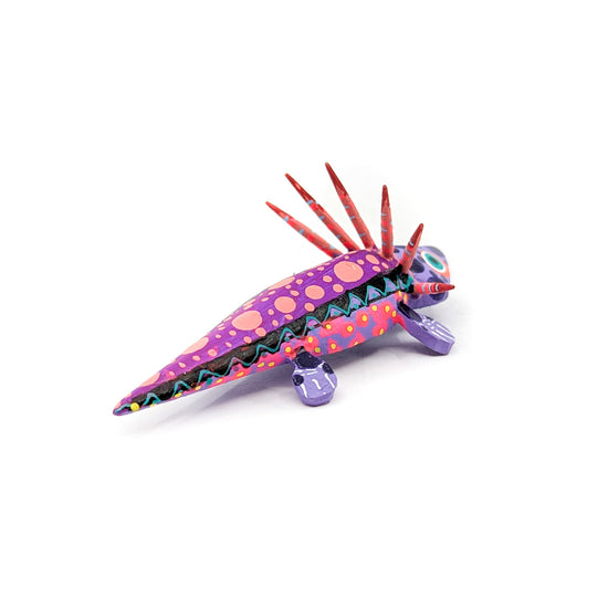 Purple and Pink Spotted Axolotl